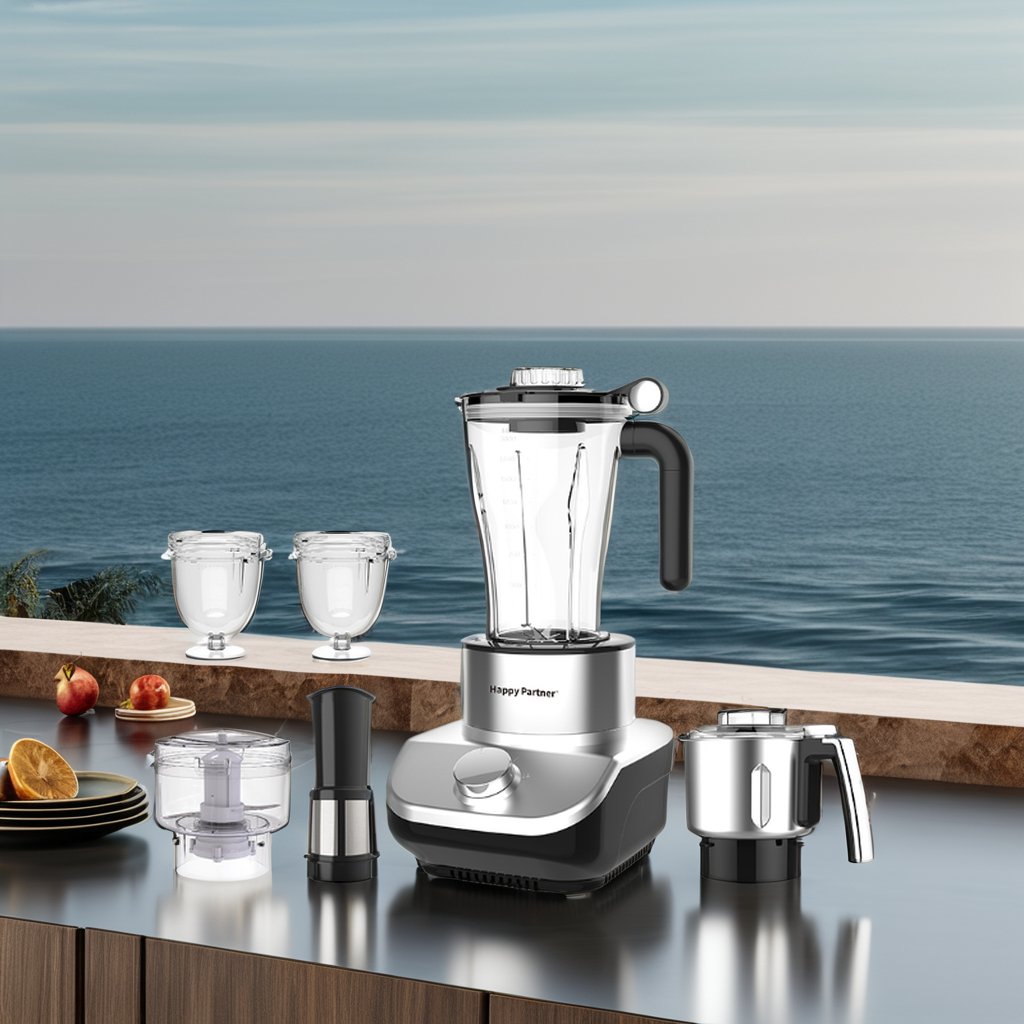 Happy Partner food processor kitchen mixer 6 in 1 juicer grinder 304 stainless steel cell wall breaker Immersion Blenders