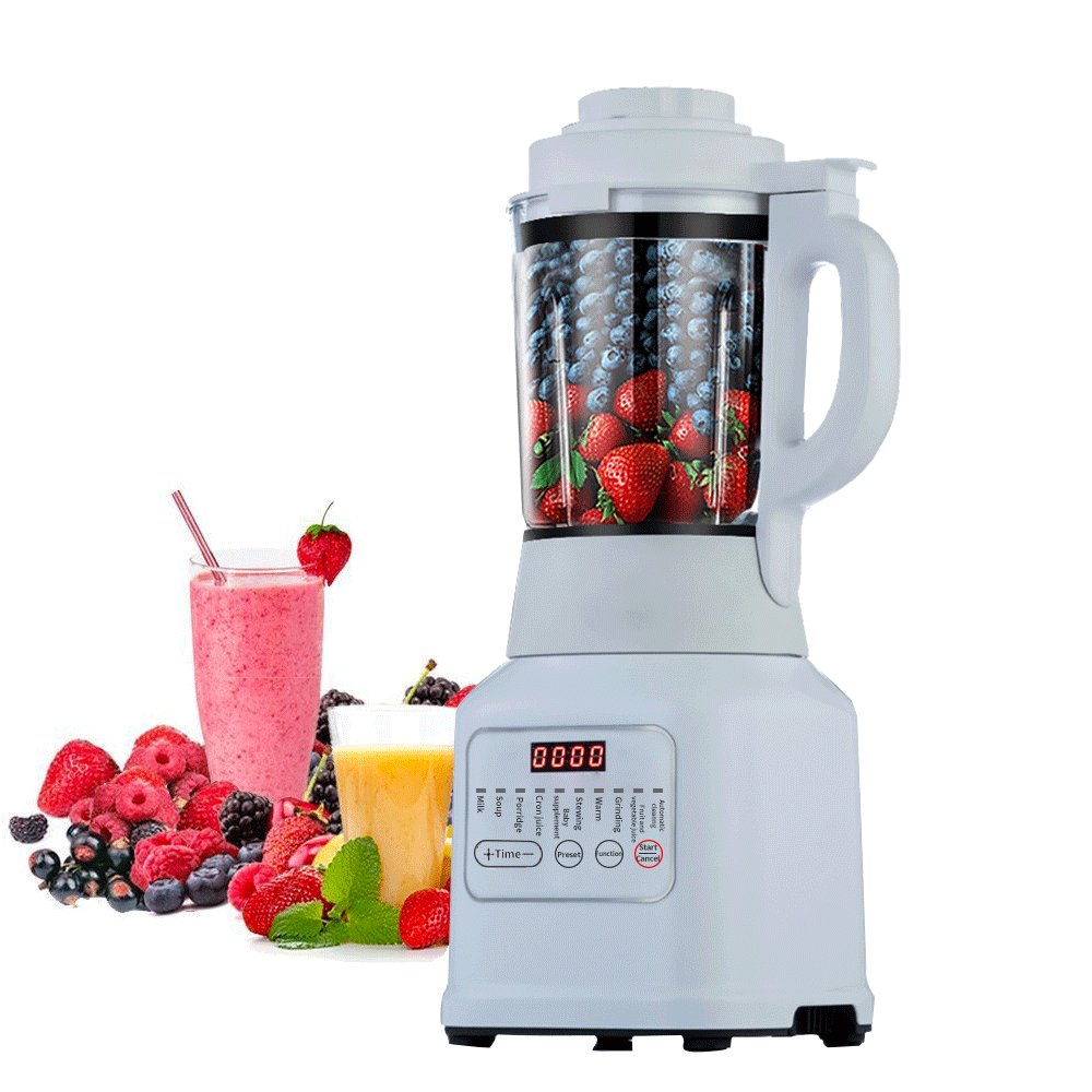 1.75L1100W Kitchen Appliances Hot & Cold Multifunctional Soybean Milk Soup Porridage Maker Heating Blender