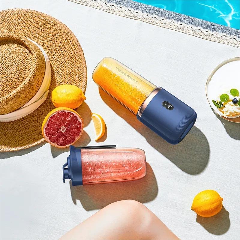 Portable Juicer Cup Extractor Smoothie Food Mixer Ice Crusher Electric Mini Juicer Machine Usb Charging Fruit Squeezer Blender
