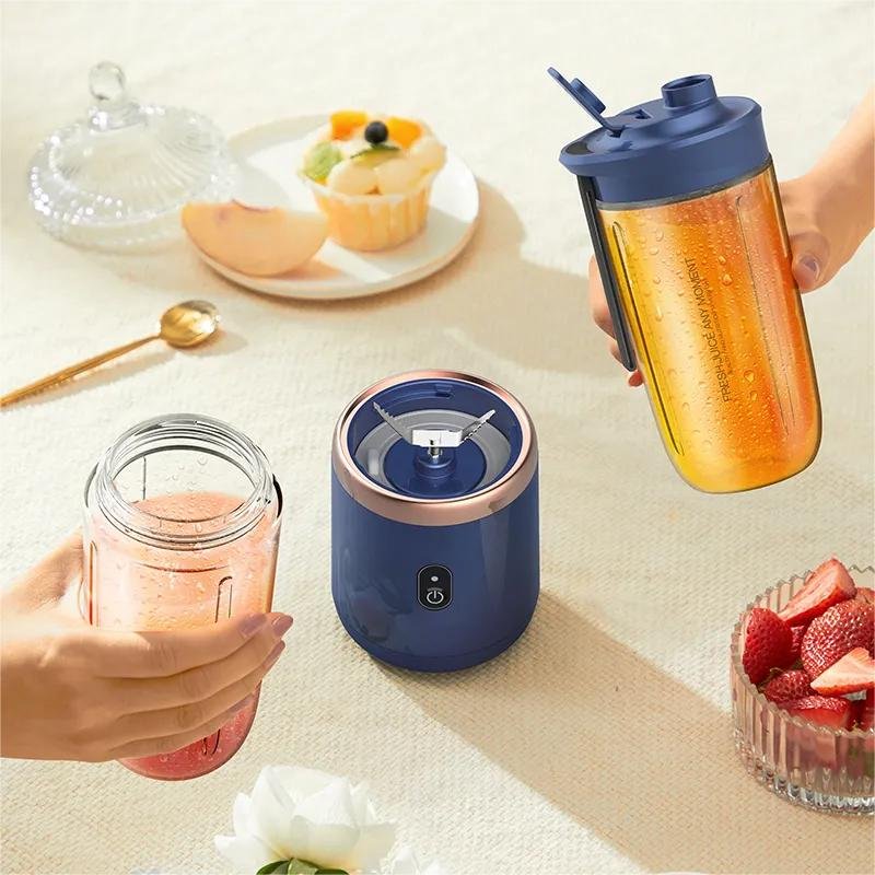 Portable Juicer Cup Extractor Smoothie Food Mixer Ice Crusher Electric Mini Juicer Machine Usb Charging Fruit Squeezer Blender