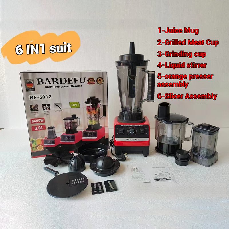 Ln stock 6 in 1 3L 9500W Silver Crest BF-5042 Big Powerful Smoothies Large Commercial 6 in 1 Blender