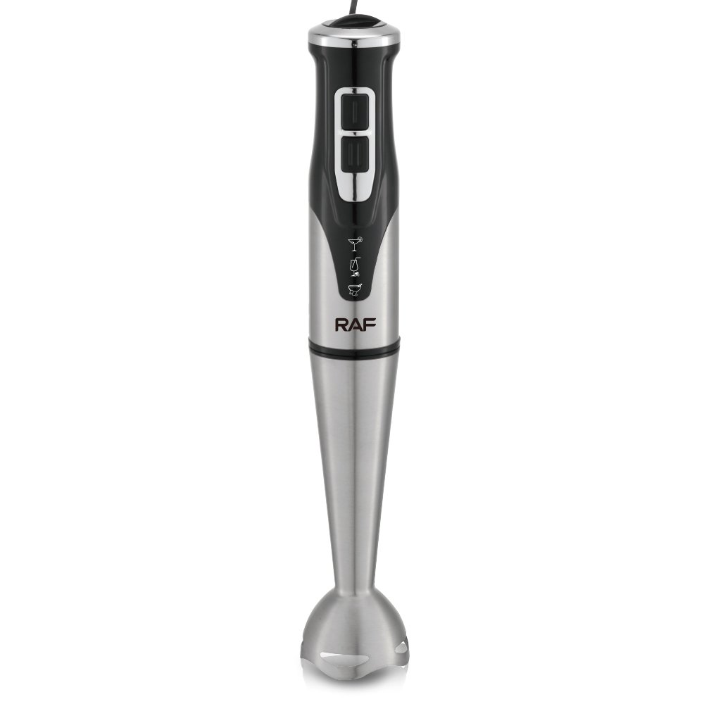 Hand Blender Stick Chopper Electric Mixer for Puree Baby Food Smoothies Stainless Steel Blade
