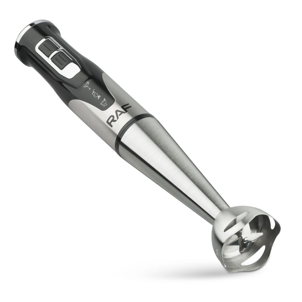 Hand Blender Stick Chopper Electric Mixer for Puree Baby Food Smoothies Stainless Steel Blade