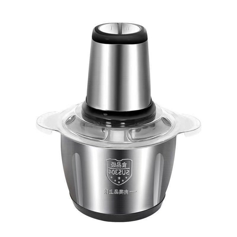 Stainless Steel Pounder Machine 2l Meat Chopper Pounding Blender Portable Multifunction Mini Electric Meat Grinder