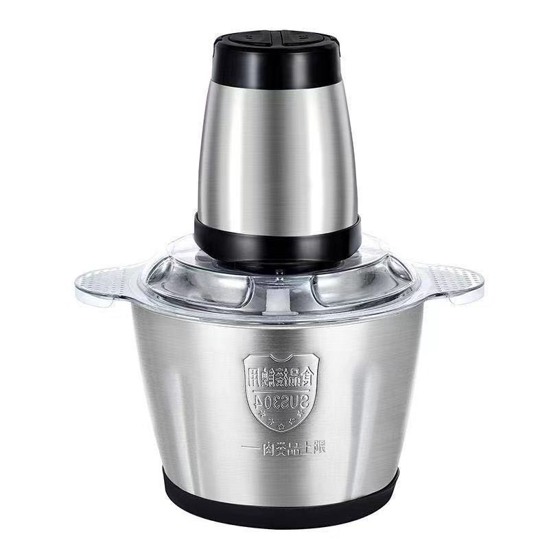 Stainless Steel Pounder Machine 2l Meat Chopper Pounding Blender Portable Multifunction Mini Electric Meat Grinder