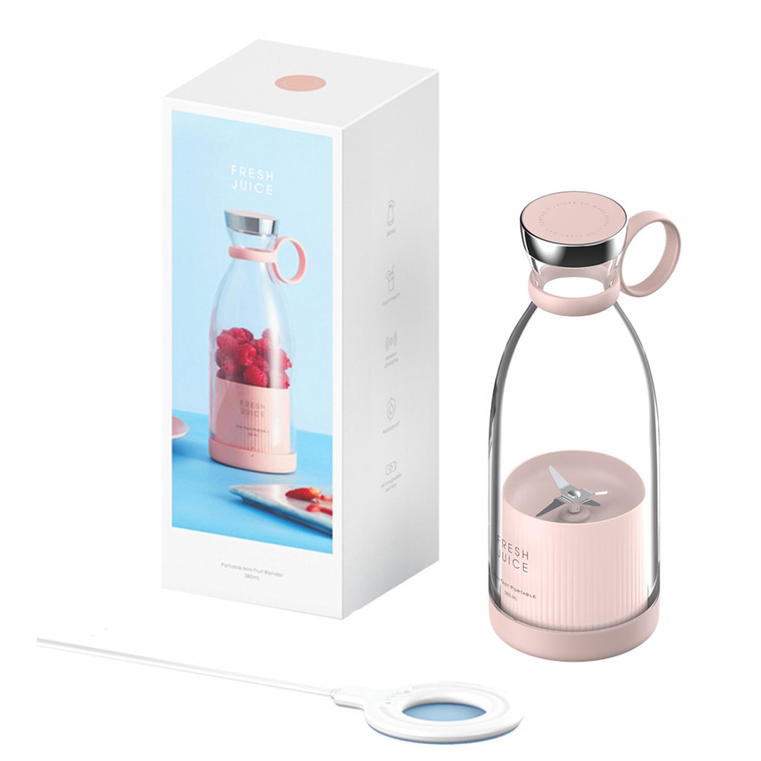 In stock Portable Juicer Blender Wireless charge fresh juice bottle Juicer Cup for Shakes and Smoothies Travel Blenders Mixer