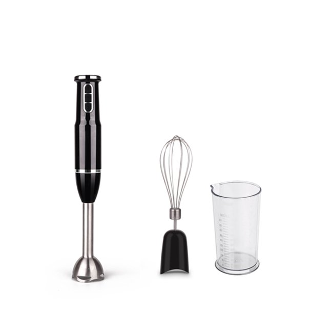 stainless steel rod 3 speeds hand immersion blender set with cup and whisk