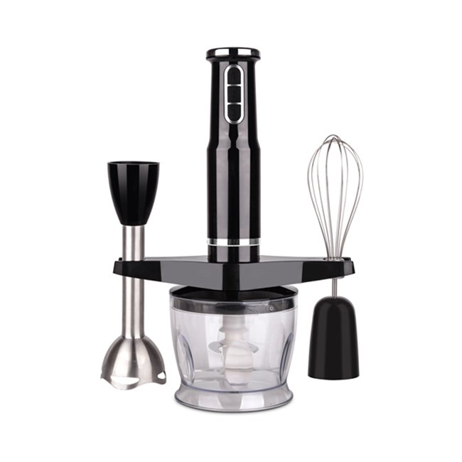 stainless steel rod 3 speeds hand immersion blender set with cup and whisk