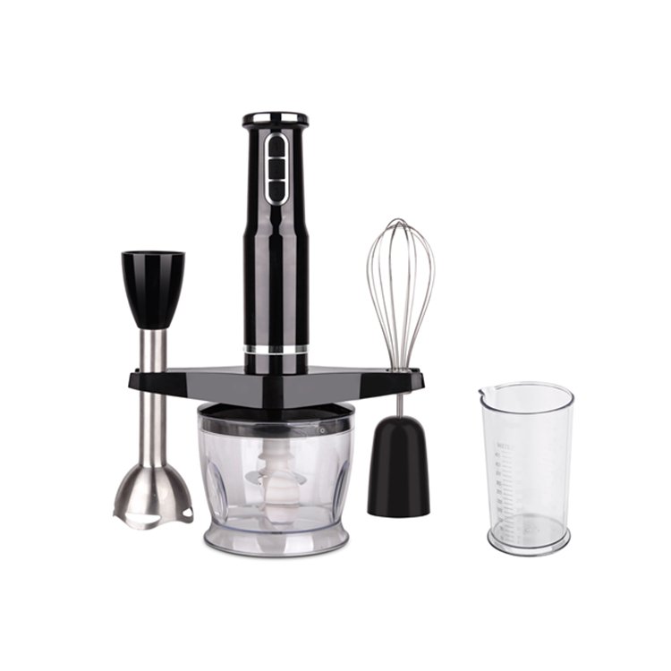 stainless steel rod 3 speeds hand immersion blender set with cup and whisk