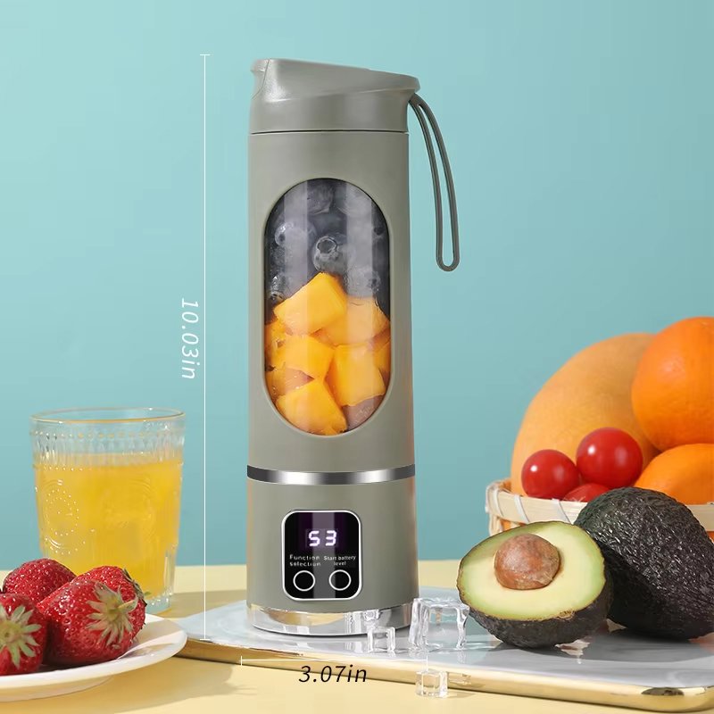 Handheld 12 six 3D Blades 600ml Juicer Cup 2000mAh USB Rechargeable Personal Mixer White Blender Juicer Portable