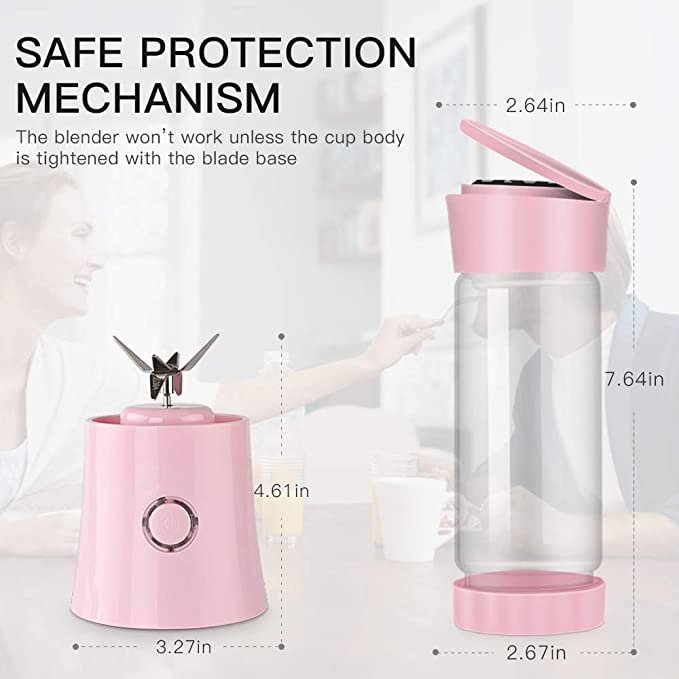 480ml strong power usb recharged portable juice personal size blender