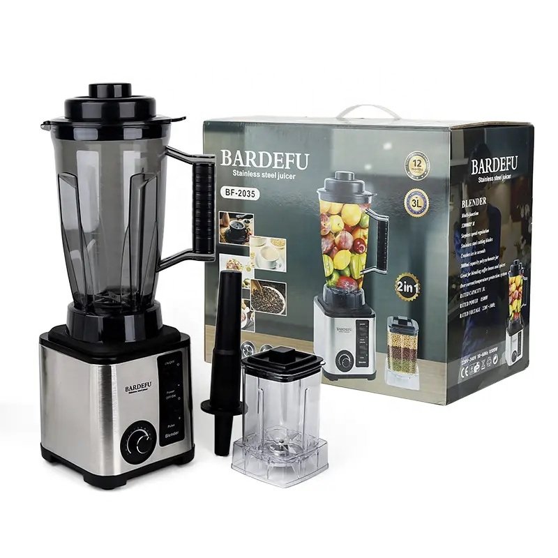 3 in 1 9525 Motor Electric Blender Mixer Juicer Smoothie Blender Fruit Heavy Duty Blender 9500W