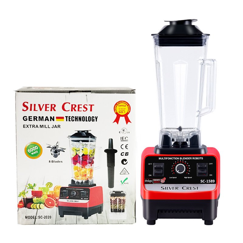 High Performance Silver Crest 2L Container Smoothie Blender Maker 15 Speeds Control Blender