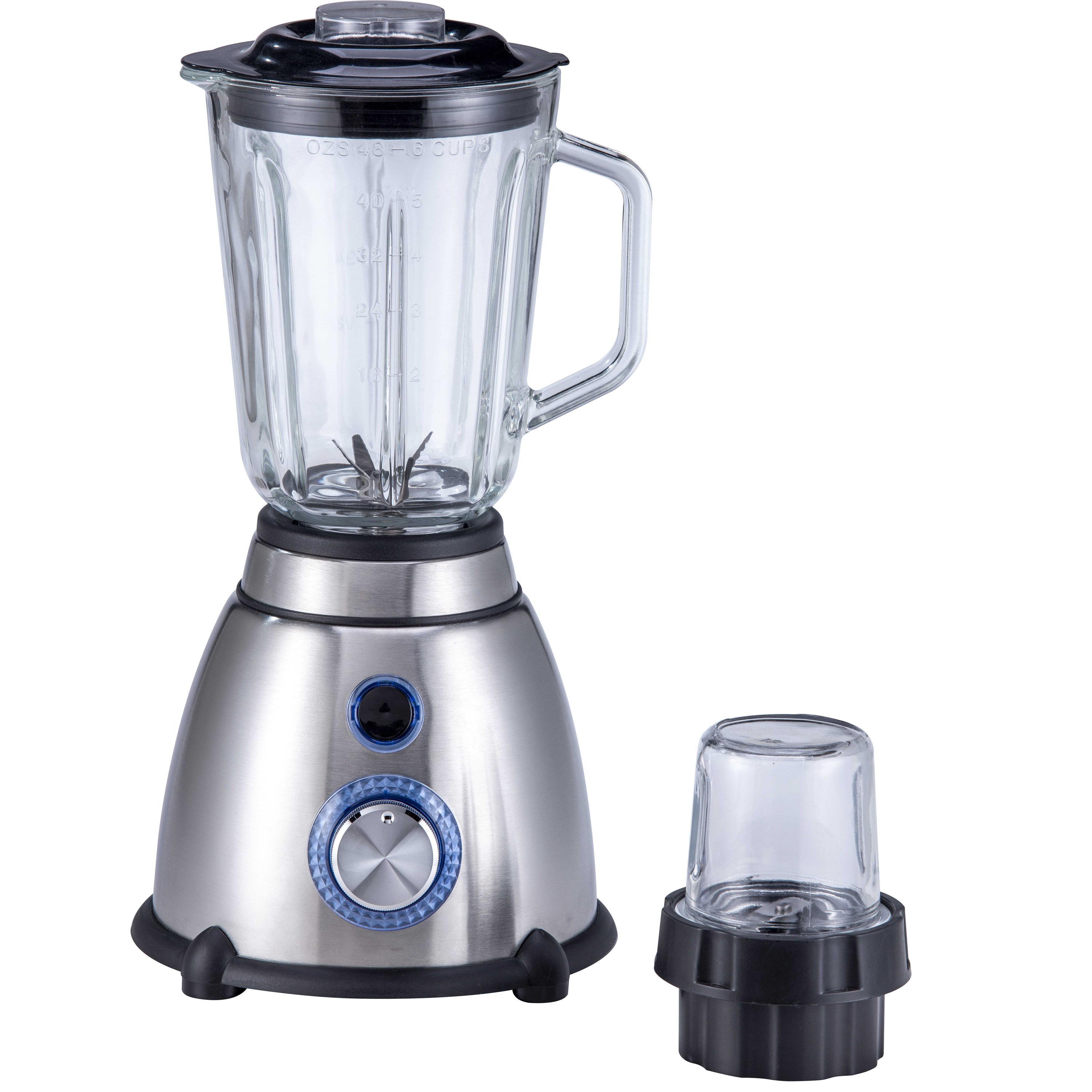 High-Grade 1.5L Glass Big Jar Food Small Appliance Milkshakes Ice Crusher Blender