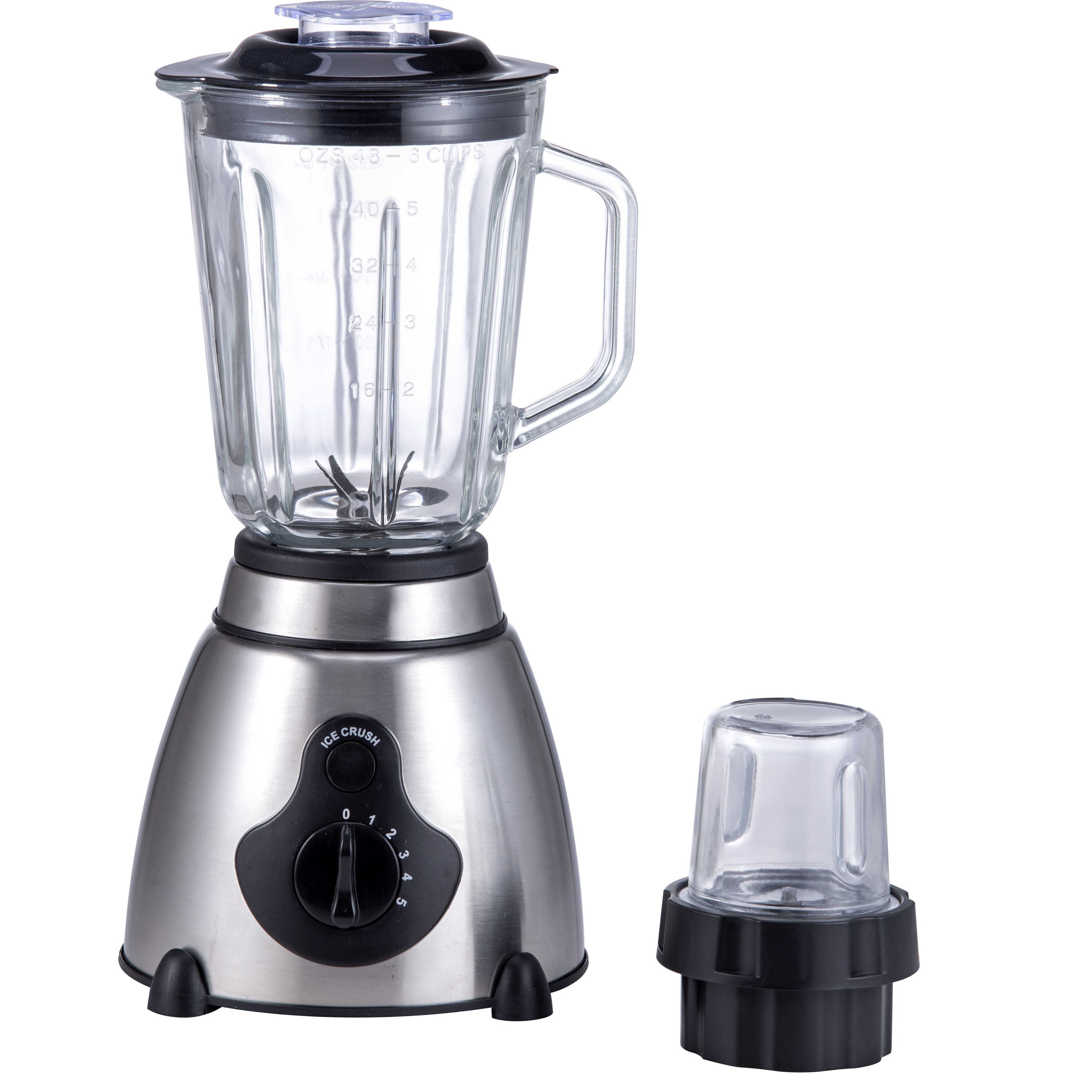 High-Grade 1.5L Glass Big Jar Food Small Appliance Milkshakes Ice Crusher Blender