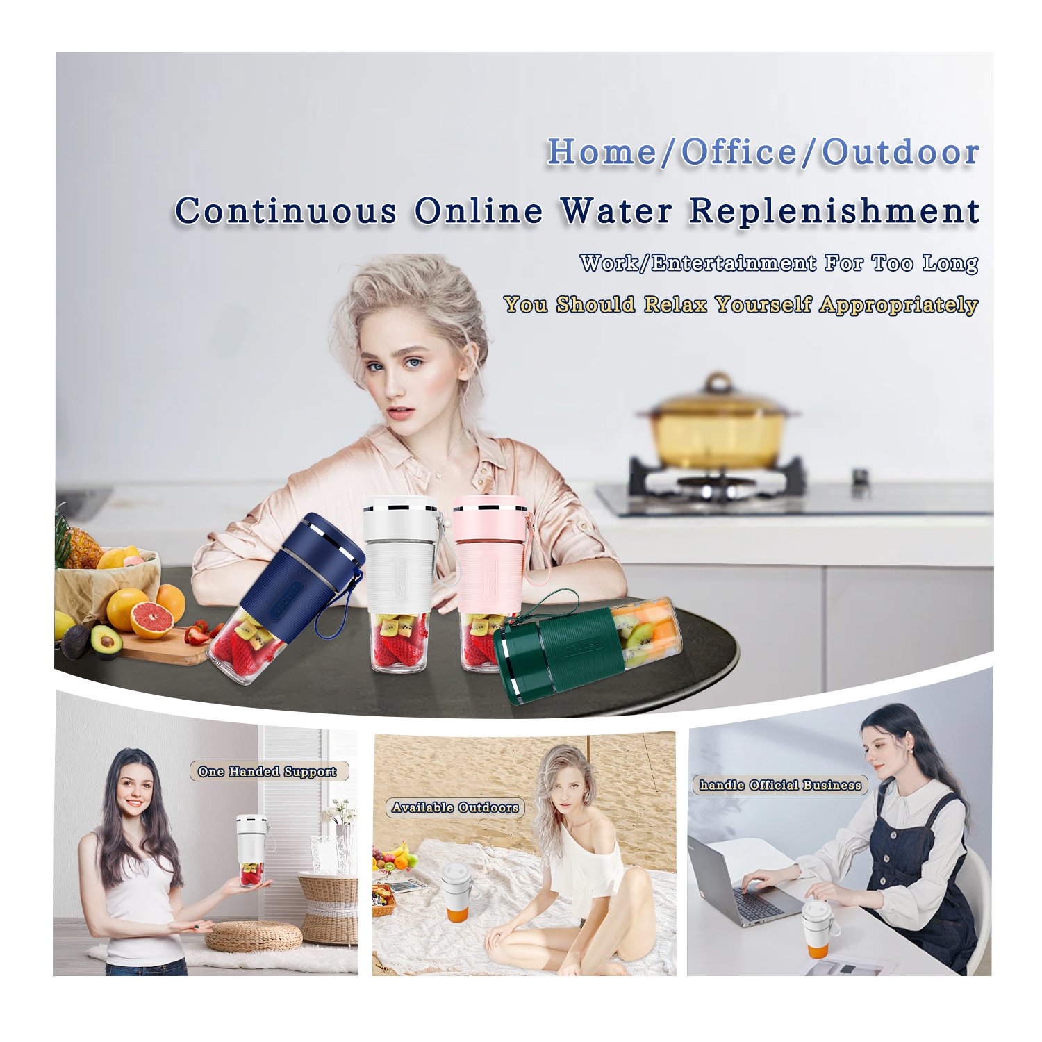 Hot Selling Portable USB Electric Mini Fruit Juicer - Wireless Citrus Extractor for Oranges & Smoothies, Handheld Blender