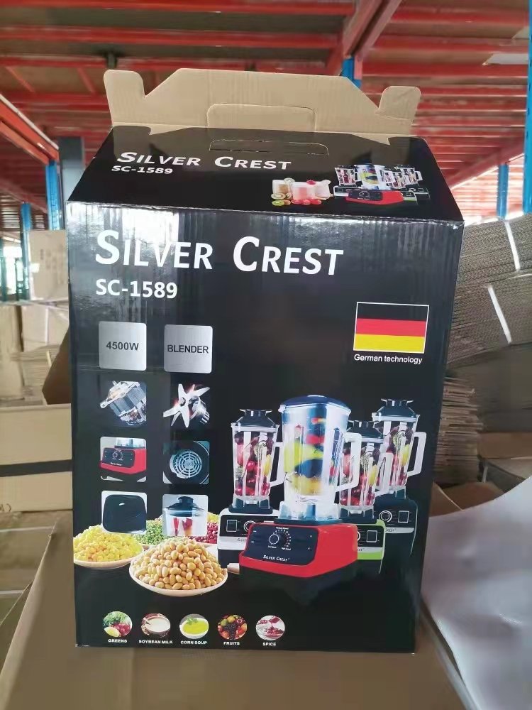 hot sell 4500W 2 in 1 silver crest commercial heavy duty power fresh fruit juicer electrical 2L blender