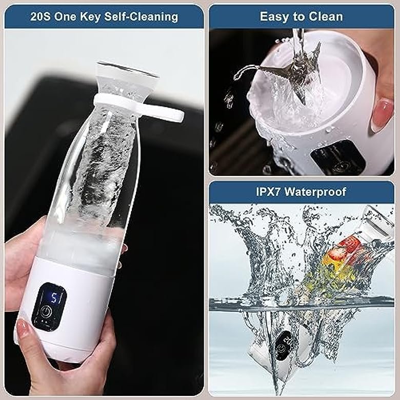 Portable USB Electric Fruit Vitamer Juicer Mixer Bottles Handheld Smoothie Blender Rechargeable Mini Juice Extractor Machine