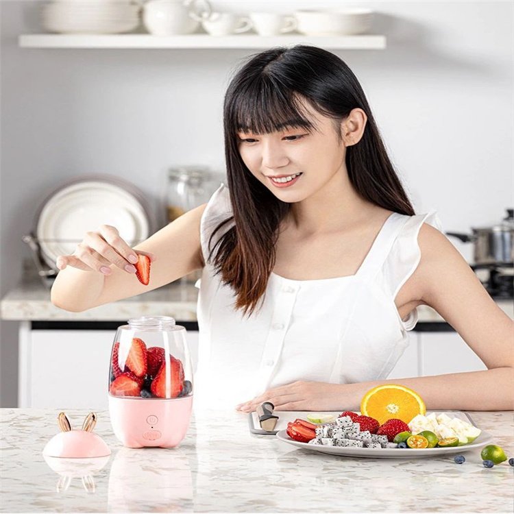 330ML Portable Blender Cup Electric Fruit Juicer Usb Rechargeable Juicer Blender