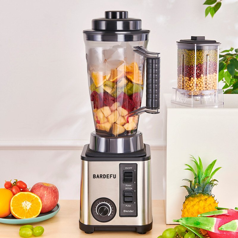 2-in-1 Immersion Hand Blender Powerful 2-Speed Handheld Stick Blender with Stainless Steel Blades Chopper Beaker Whisk