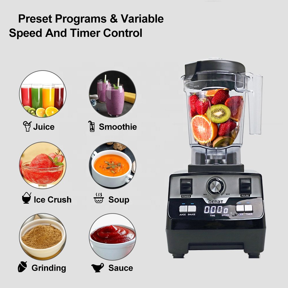 good quality commercial 2000w heavy duty power multifunction blender mixer