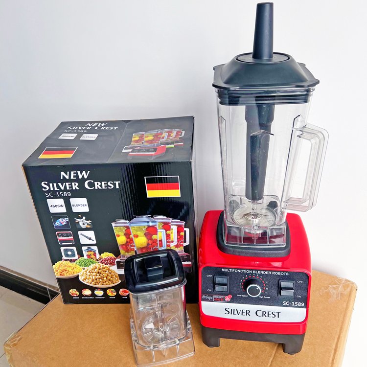 Blenders factory direct sale 4500w 2.5L SC-1589 silver crest smoothie blender& 2in 1