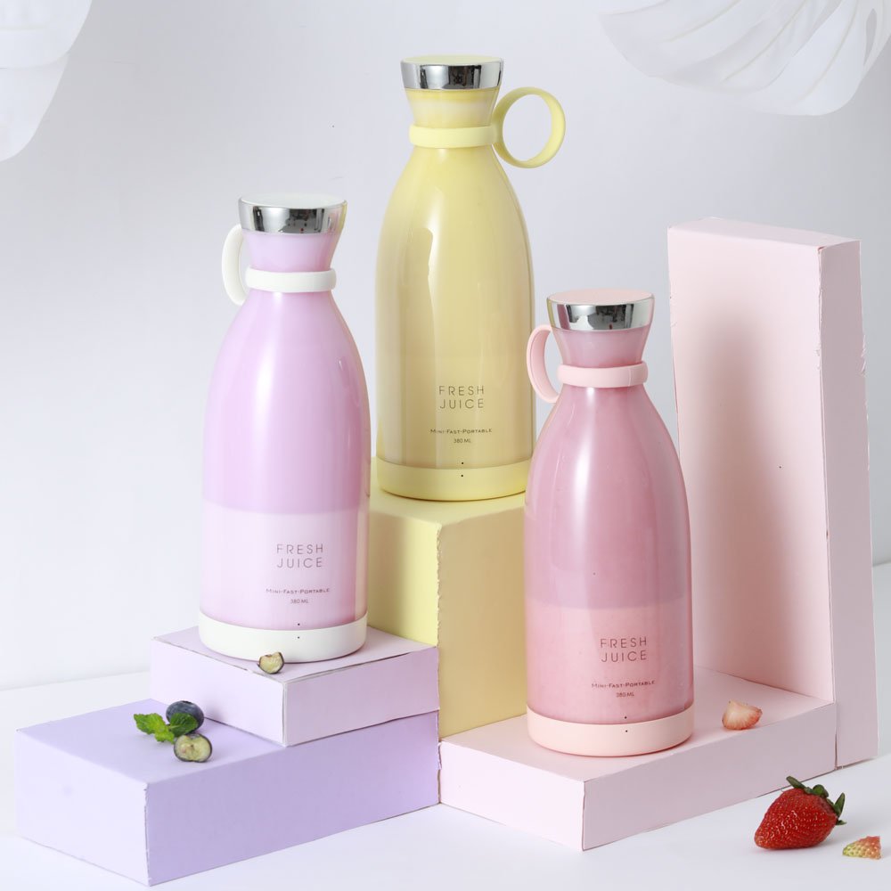 Travel automatic 350ml smoothie blender cup fresh fruit mixer mini blender smoothy shaker portable blended bottle for juice