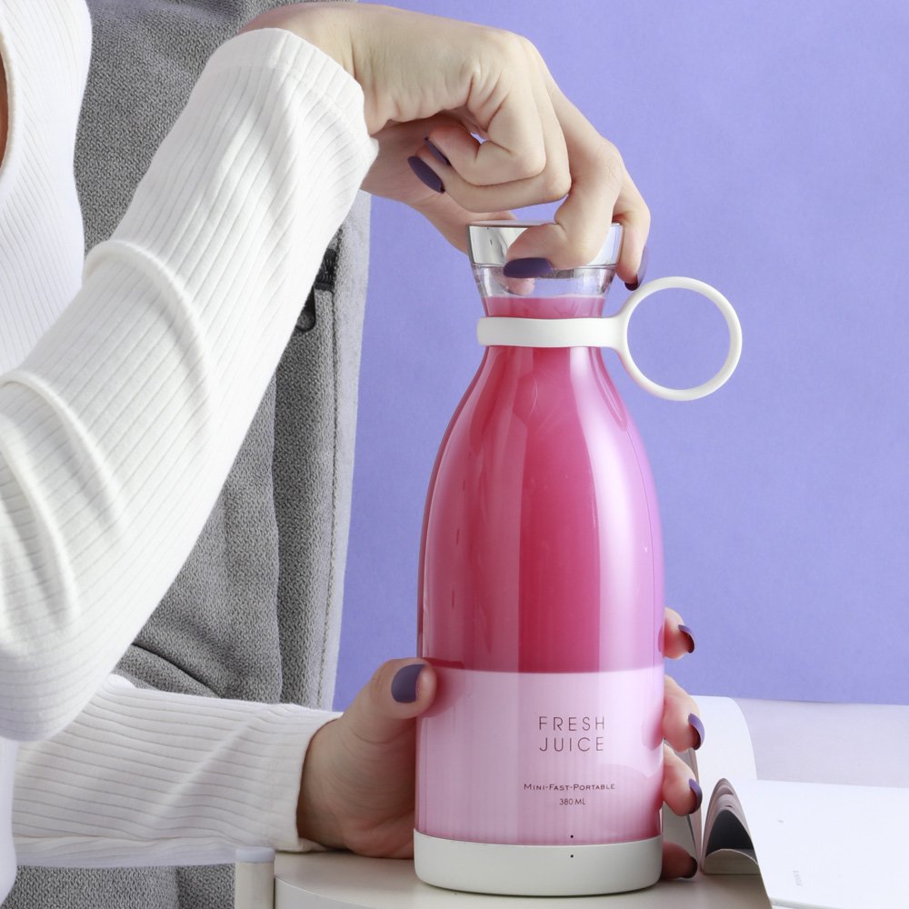 Travel automatic 350ml smoothie blender cup fresh fruit mixer mini blender smoothy shaker portable blended bottle for juice