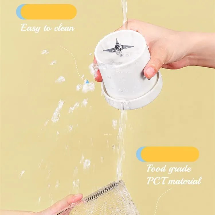 2023 New 300ml Portable Juicer Blender Freshly Squeezed Juice Mixer Rechargeable Portable Blender4/8 Blades Mini Juicer Usb 40