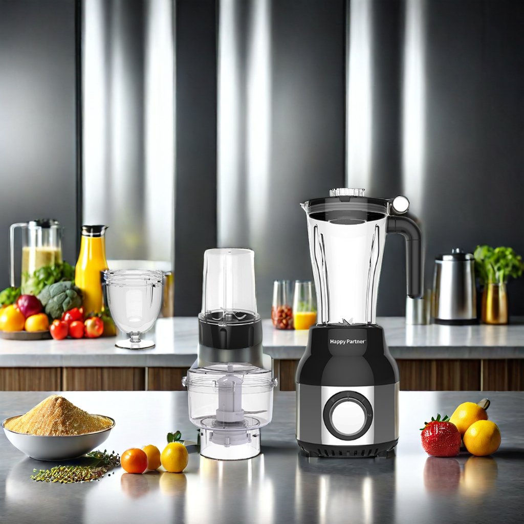 Happy Partner electric blender and grinder juicer blender 6 in 1 kitchen appliances Ground meat and Ground vegetables