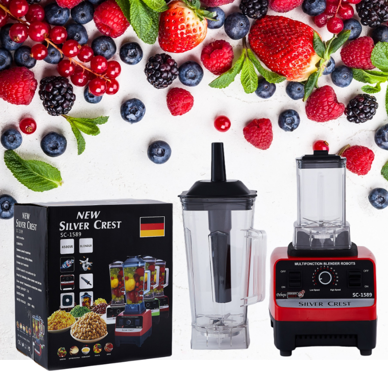 2 Cups 2L 2200W 3000w 4500w 9520 Motor Multifunction Commercial Blenders Ken Wood Silver Crest Blender