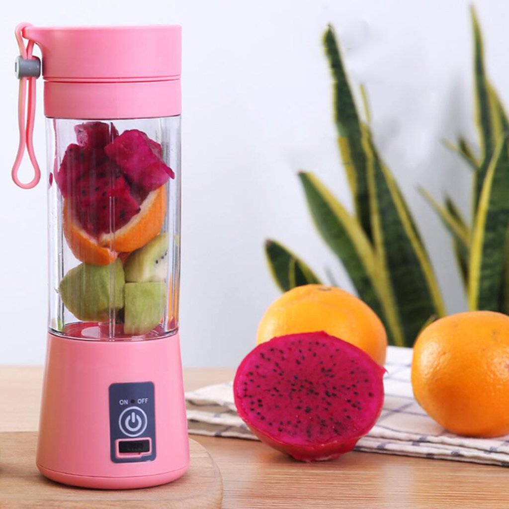 New 6 Blades Portable Blender Travel USB Electric Juicer Cup Machine Electric Kitchen Fruit Food Vegetable Smoothie Mixer