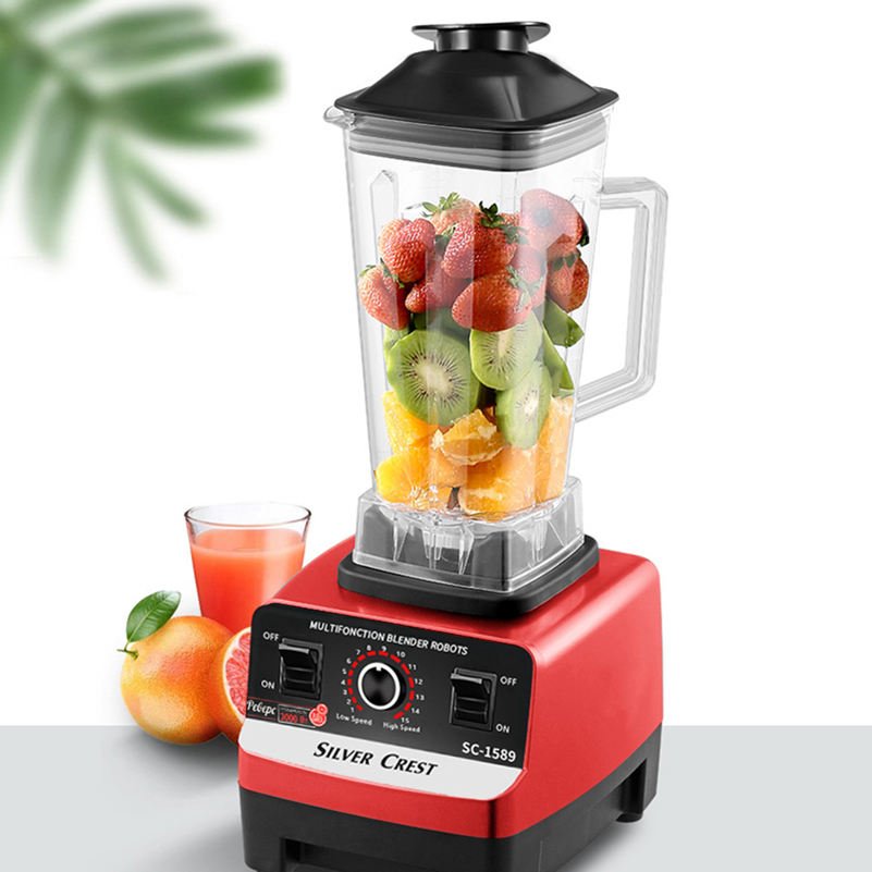 High Speed 3 In 1 4500W Heavy Duty Commercial Fresh Fruit Juicer Electric Silver Crest Smoothie Mixeur Blenders For Kitchen
