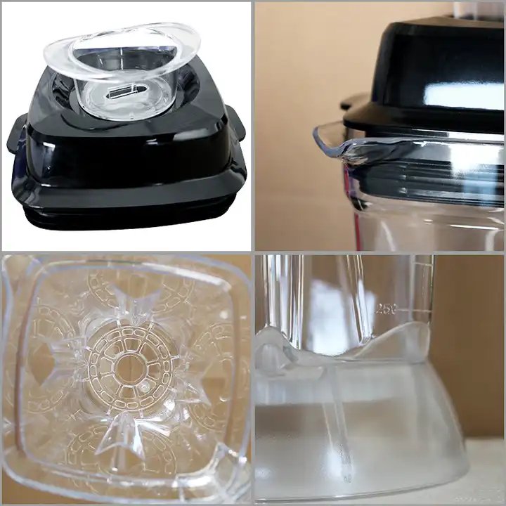 In Stock Commercial Unbreakable 2L 2.5L Blender Plastic PC Jar Replacement 0.8L Grinding Jar With Blade Set Blender Nut