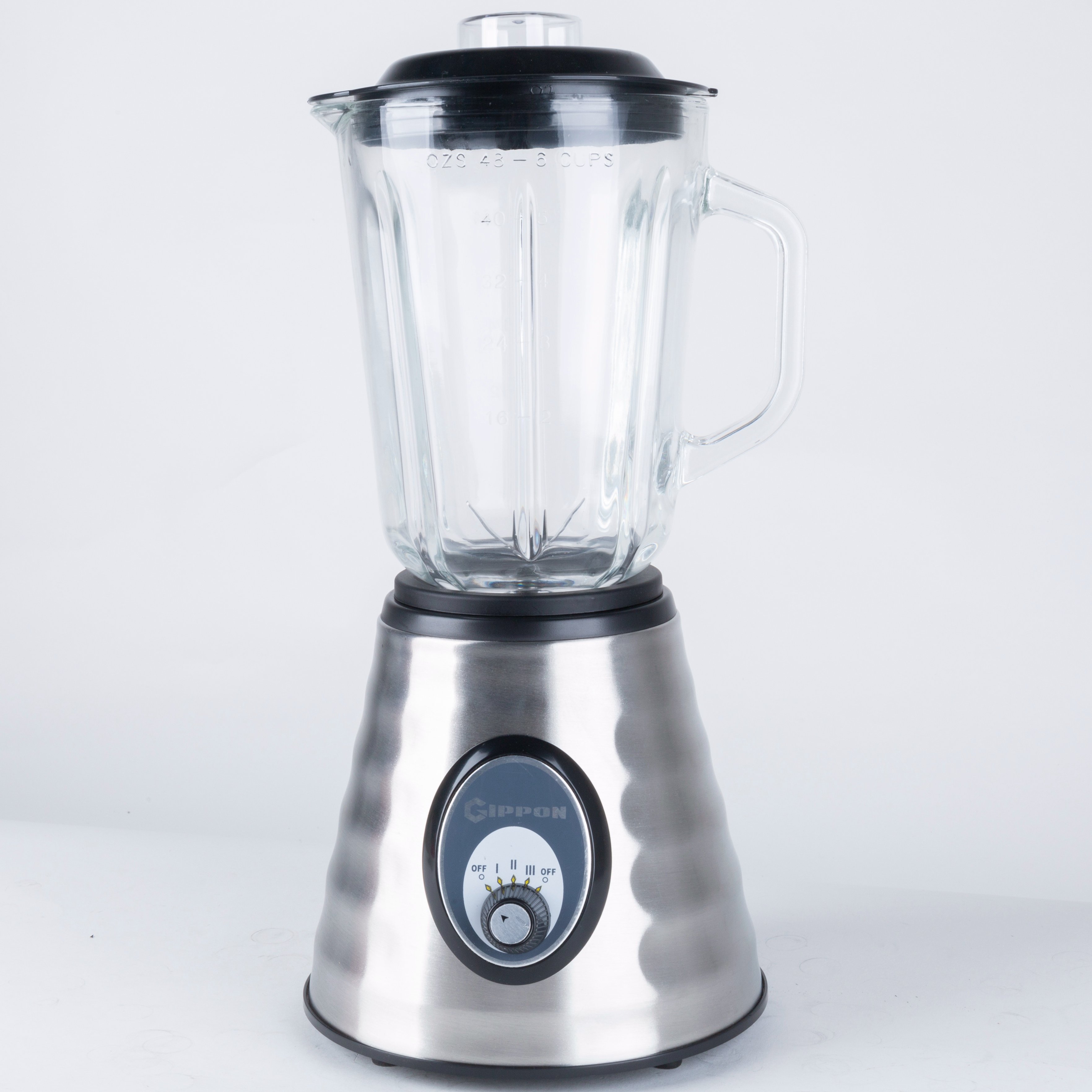 600W 3 Speeds 2 In 1 Stainless Body 1.5L Glass Jar Powerful Electric Blender Powerful Ice Crushing Blender
