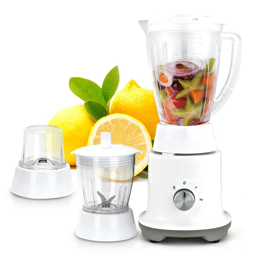 3 In 1 Professional Kitchen Appliance Deluxe Retro Electric Kitchen Appliance Food Juicer Blender Food Chopper Mixer 800w