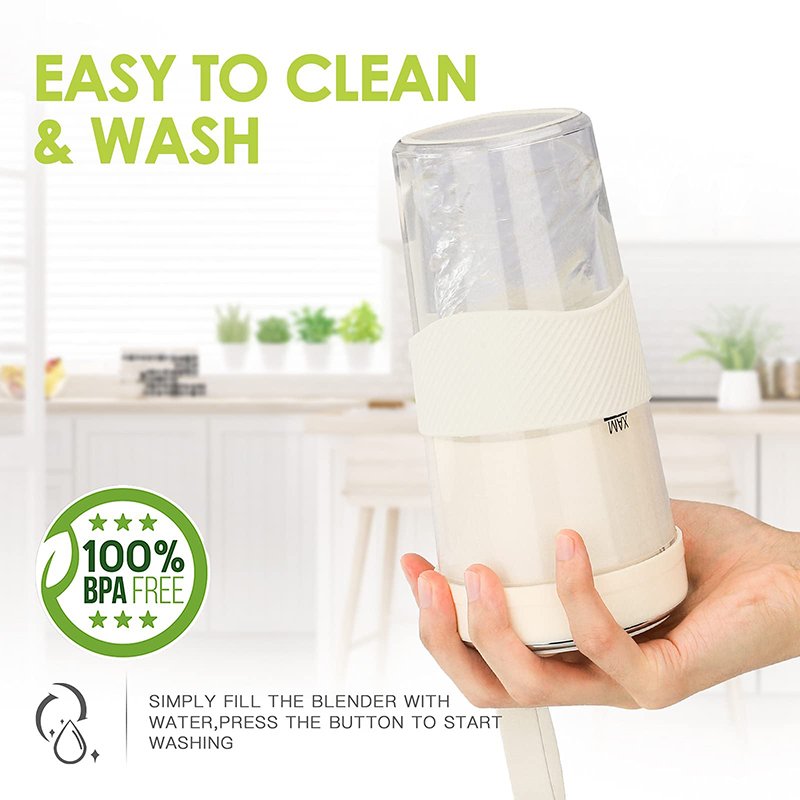 USB Rechargeable 400ML Six Blades Portable Blender Mini Blender Juicer Cup