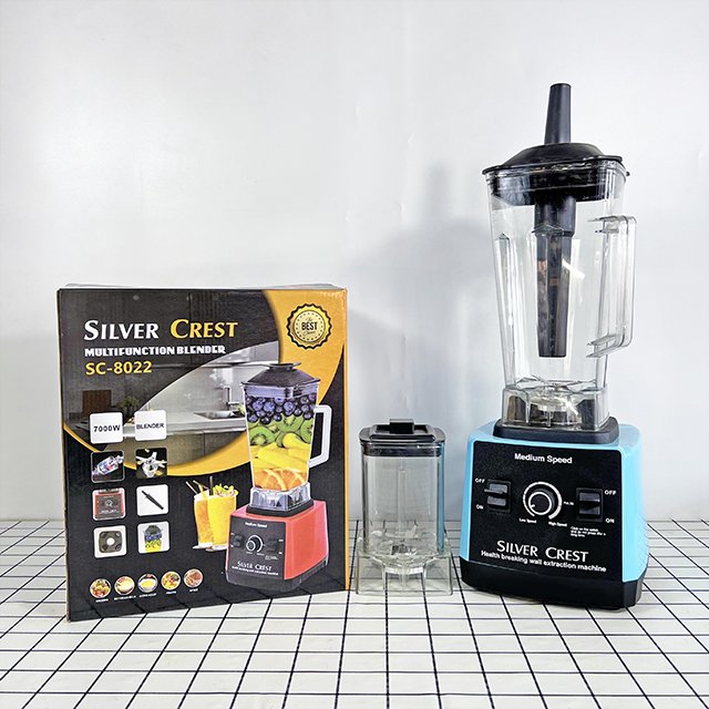 Free stirring stick, high-power 7000w silver crest 2.5L fruit blender & vegetable grinder