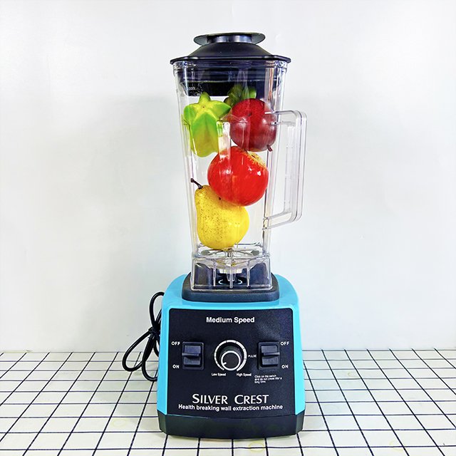 Free stirring stick, high-power 7000w silver crest 2.5L fruit blender & vegetable grinder