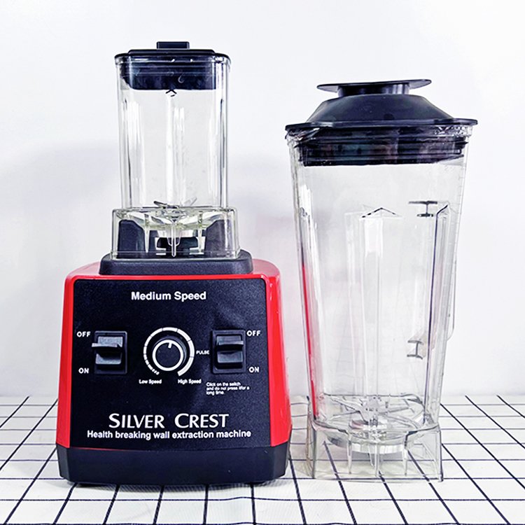 Free stirring stick, high-power 7000w silver crest 2.5L fruit blender & vegetable grinder