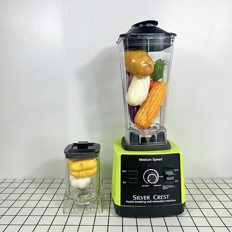 Free stirring stick, high-power 7000w silver crest 2.5L fruit blender & vegetable grinder