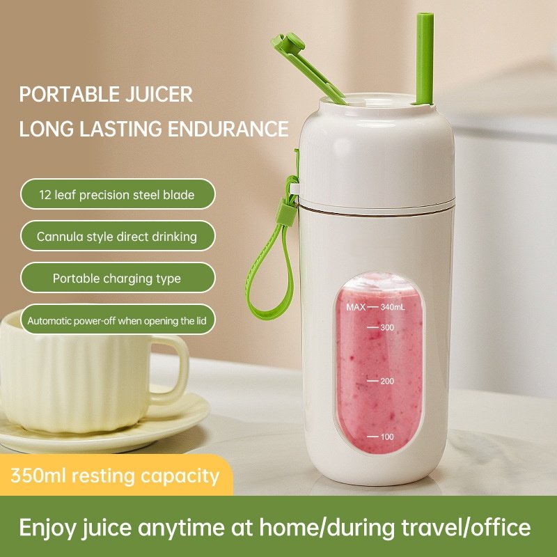 Wholesale Portable Mini Electric Juicer Blender Personal Size 350ml Bottle Handheld Smoothie Mixer Fresh Juicer Electric Outdoor
