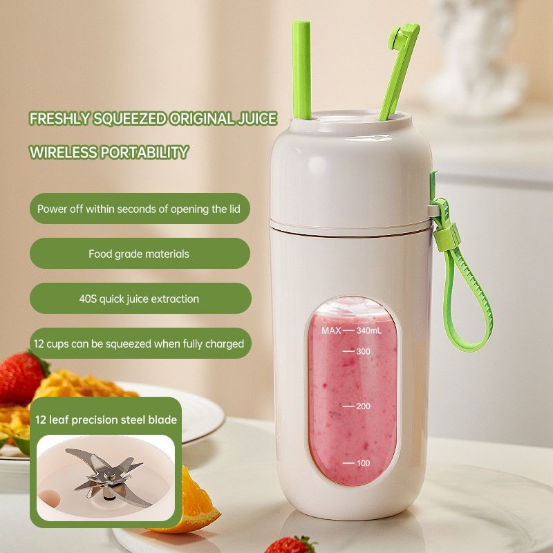 Wholesale Portable Mini Electric Juicer Blender Personal Size 350ml Bottle Handheld Smoothie Mixer Fresh Juicer Electric Outdoor