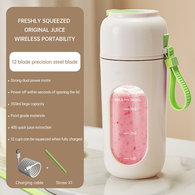 Wholesale Portable Mini Electric Juicer Blender Personal Size 350ml Bottle Handheld Smoothie Mixer Fresh Juicer Electric Outdoor