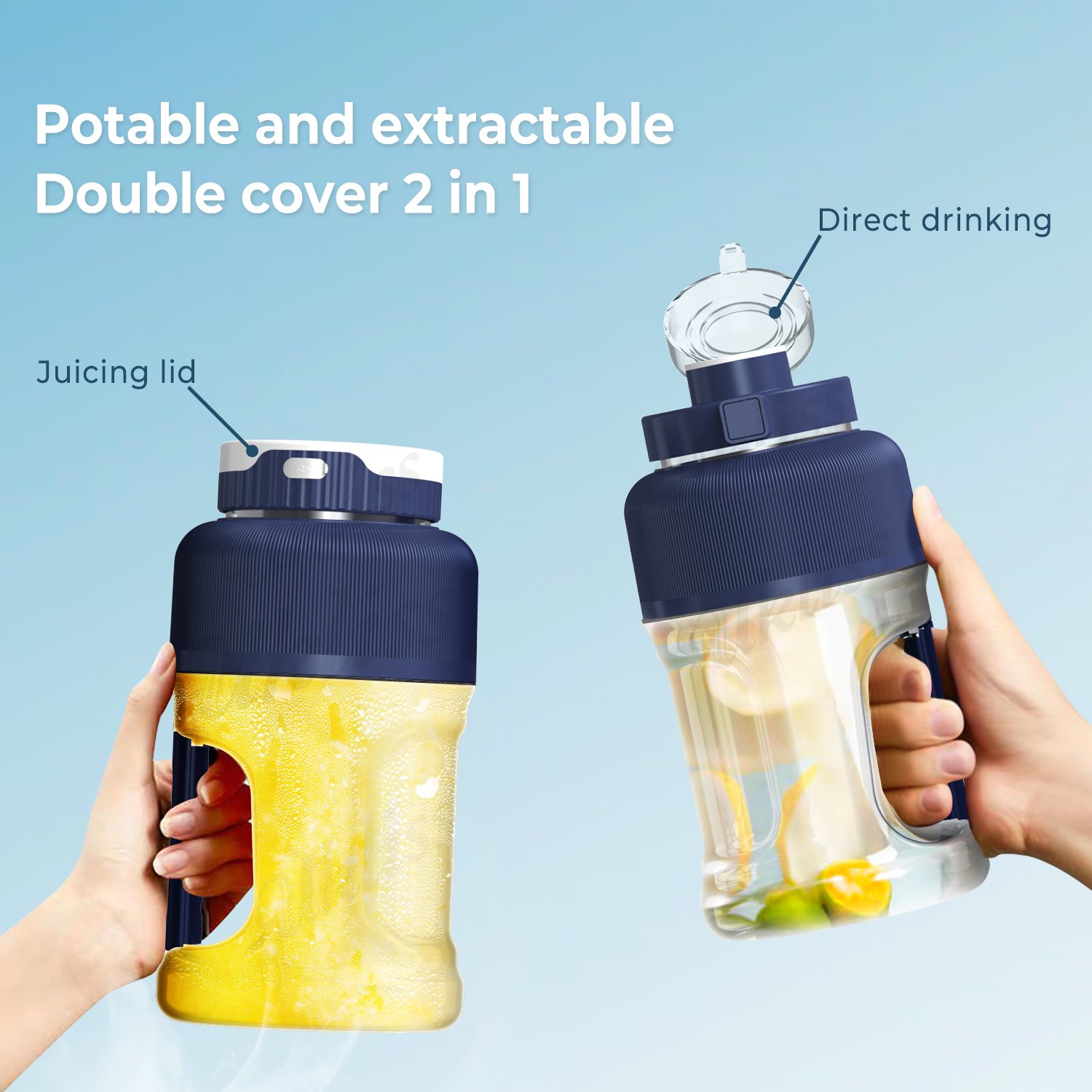 Portable Juicer Bottle Blender New Design 1000ML Rechargeable Portable Blender