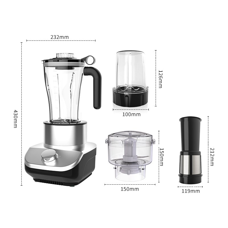 HappyPartner 4-in-1 Electric 2-Liter Large Capacity Multifunctional Juicer Blender Kitchen Appliance for Household Use