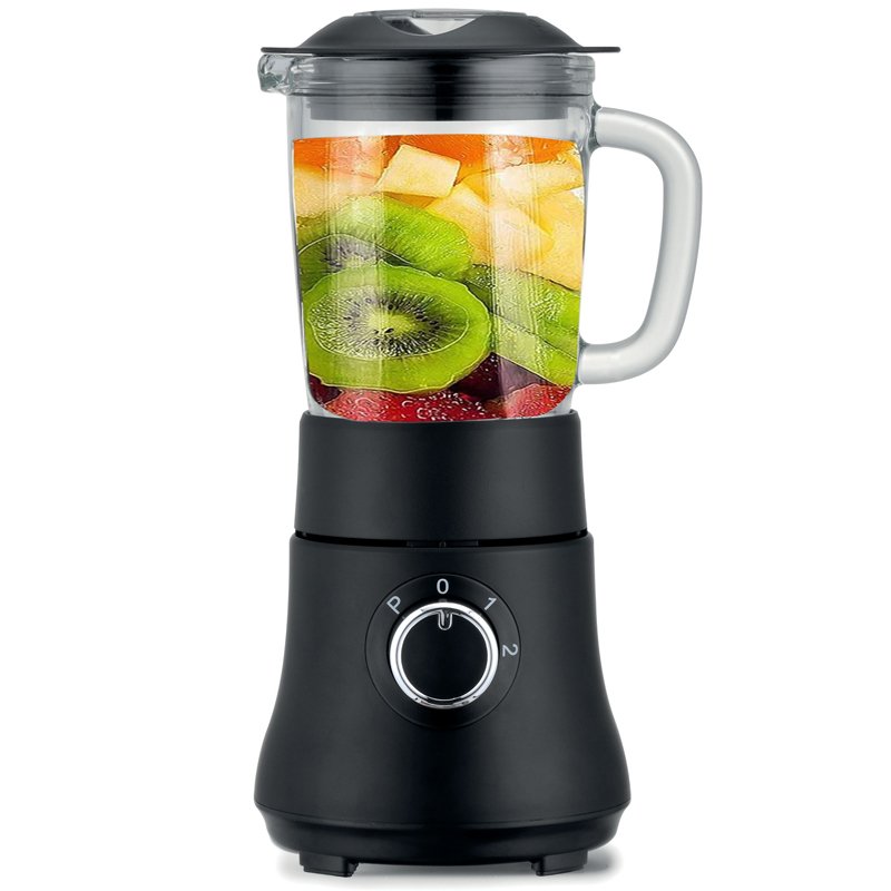 Glass Smoothie Blender for Kitchen 6 Stainless Steel Blades and 2 Speeds & Pulse Function