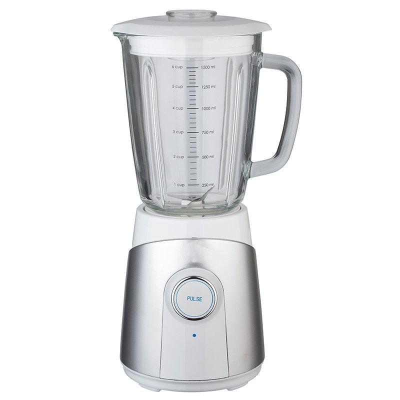 Glass Smoothie Blender for Kitchen 6 Stainless Steel Blades and 2 Speeds & Pulse Function