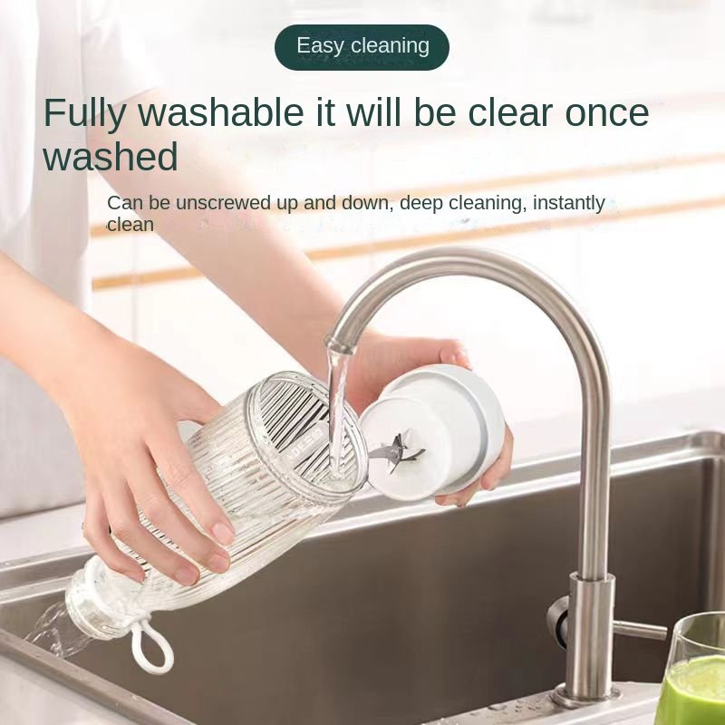 2023 new design 500 ml fresh juicer blender outdoor portable juice blender large capacity bottle blender rechargeable 1400 mA ba