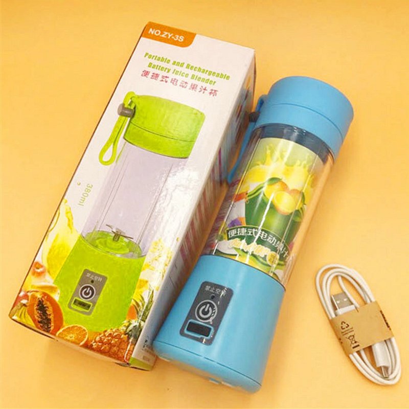 Wireless Portable Blender 6-leaf Blade USB Rechargeable Mini Juice Blender Suitable For Juice Shakes Vegetable Mini Juicing Cups
